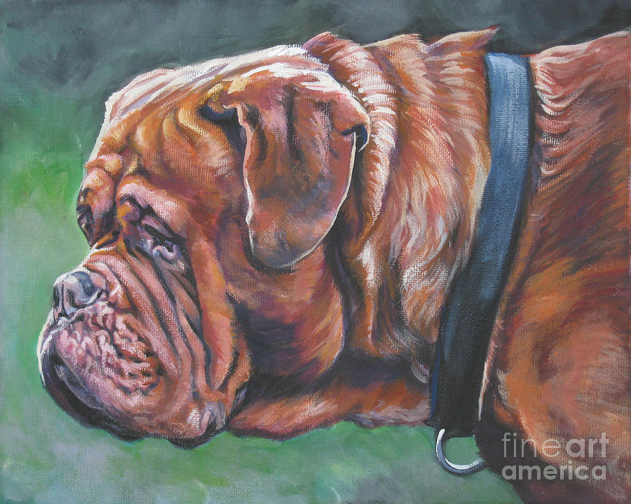 Dogue de Bordeaux #1 Painting by Lee Ann Shepard
