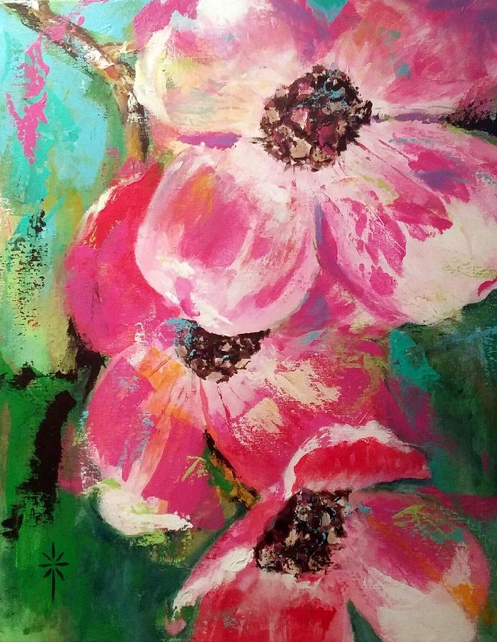 Flower Painting - Dogwood #2 by Jodie Marie Anne Richardson Traugott          aka jm-ART