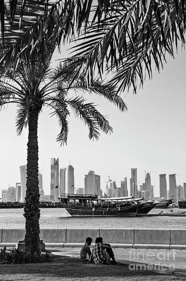 Doha City Skyline View In Qatar  #1 Photograph by JM Travel Photography