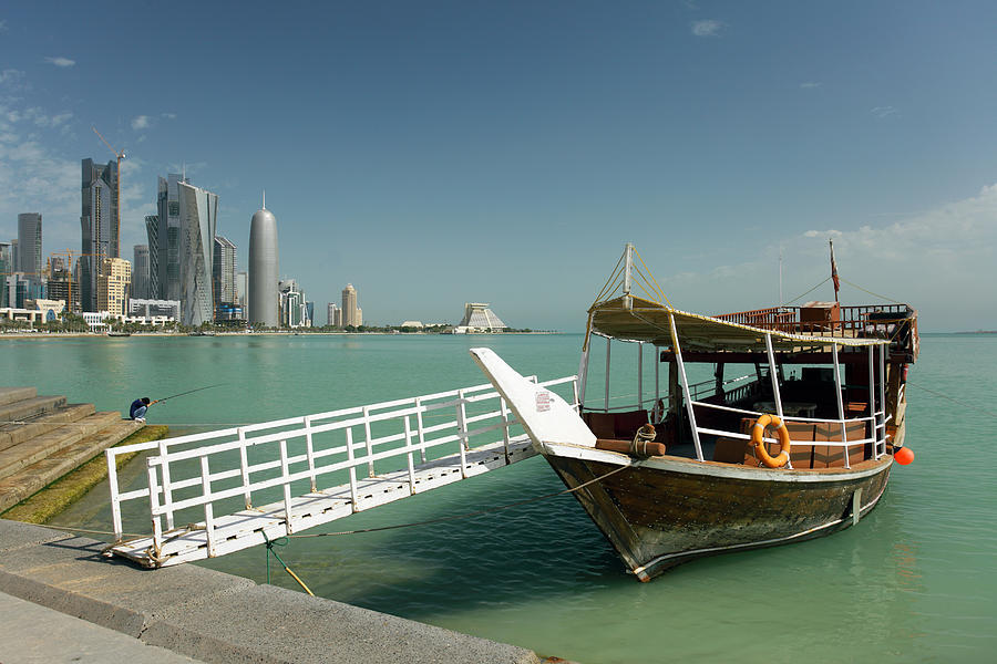 Doha Corniche #1 Photograph by Paul Cowan