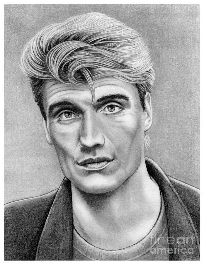 Dolph Lundgren Drawing by Murphy Elliott - Fine Art America