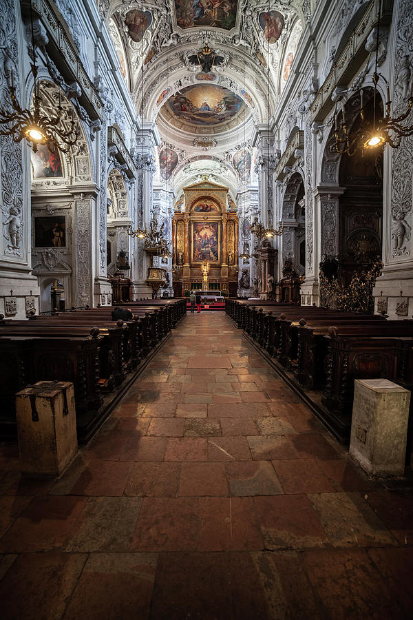 Dominican Church Interior in Vienna #1 Photograph by Artur Bogacki