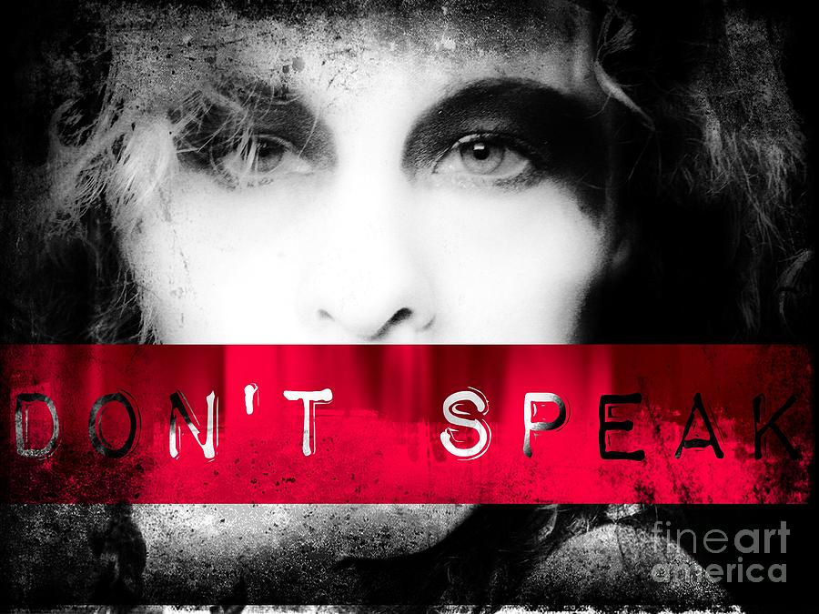 Dont Speak #1 Photograph by Jessica S