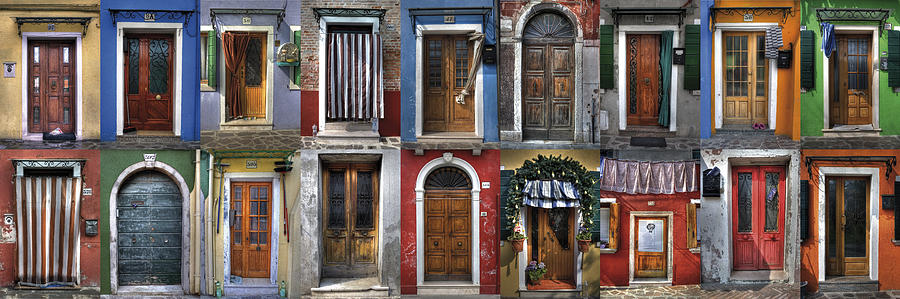 Holiday Photograph - doors and windows of Burano - Venice #1 by Joana Kruse