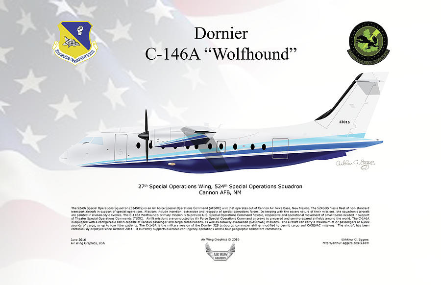 Dornier C-146A Wolfhound #2 Digital Art by Arthur Eggers
