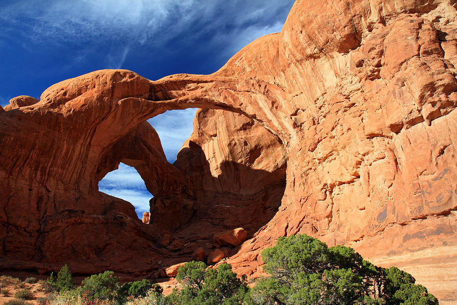 Double arch in Arches National park #1 Photograph by Pierre Leclerc Photography