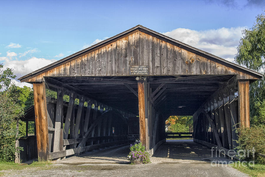 Double covered bridge Photograph by Patricia Hofmeester