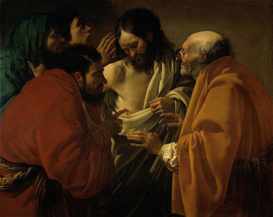 Doubting Thomas Painting by Troy Caperton