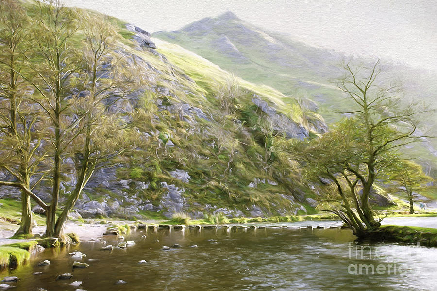 Landscape Photograph - Dovedale Stepping Stones #1 by Julie Woodhouse