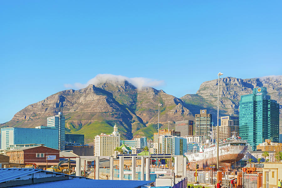 Downtown Cape Town with Table Mountain #1 Photograph by Marek Poplawski