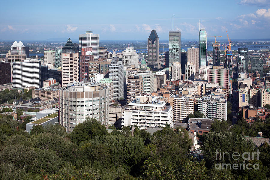 Downtown Montreal Quebec Skyline #1 Photograph by Bill Cobb - Pixels