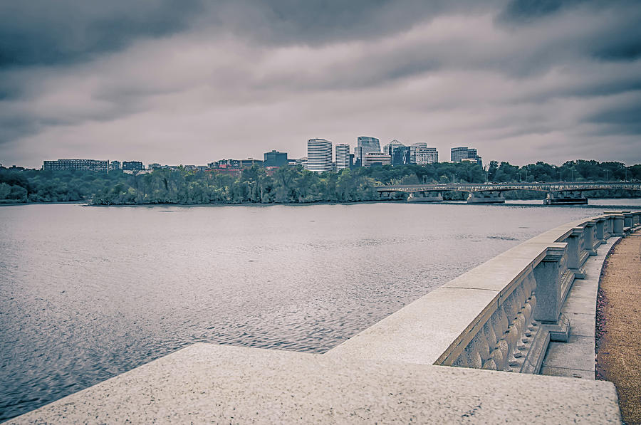 Downtown of Arlington in Virginia and Potomac River #1 Photograph by Alex Grichenko