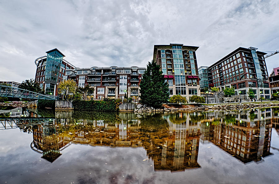 Downtown Of Greenville South Carolina Around Falls Park #1 Photograph by Alex Grichenko