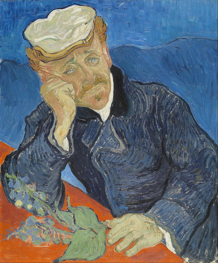Vintage Painting - Dr Paul Gachet 1890 #1 by Vincent Van Gogh