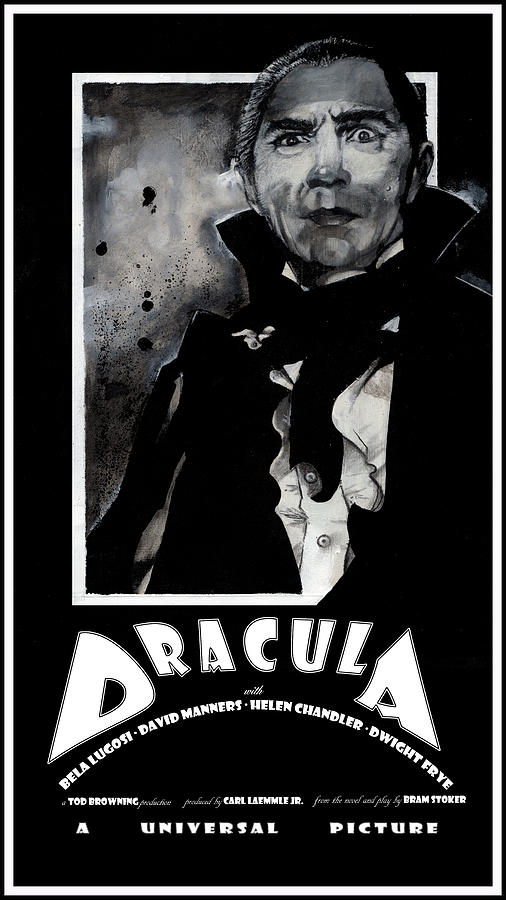 Dracula Movie poster 1931 #2 Mixed Media by Sean Parnell