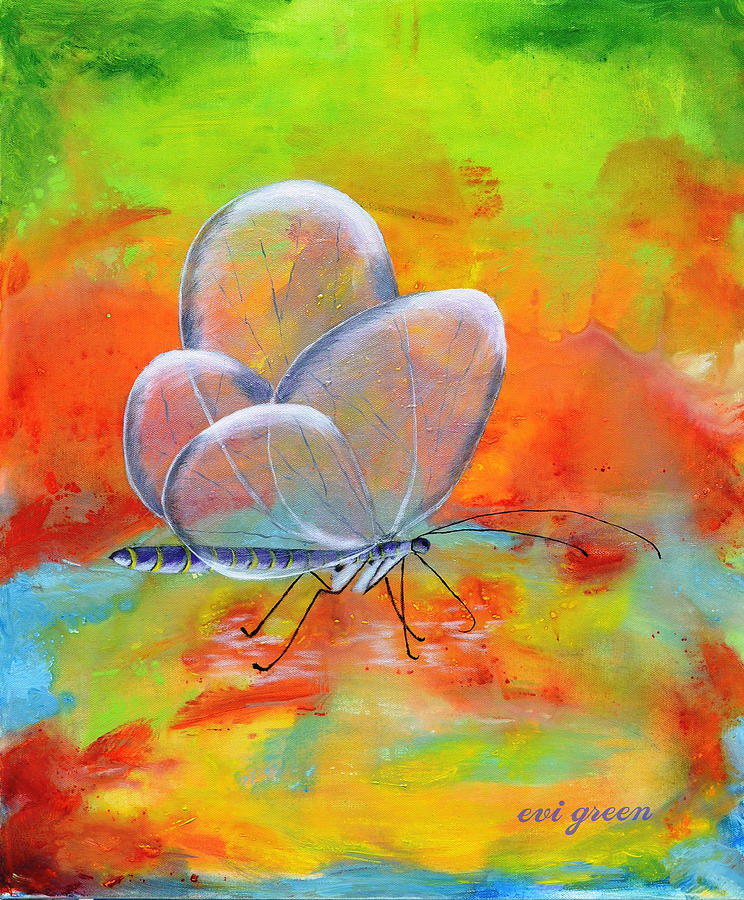Dragonfly #2 Painting by Evi Green