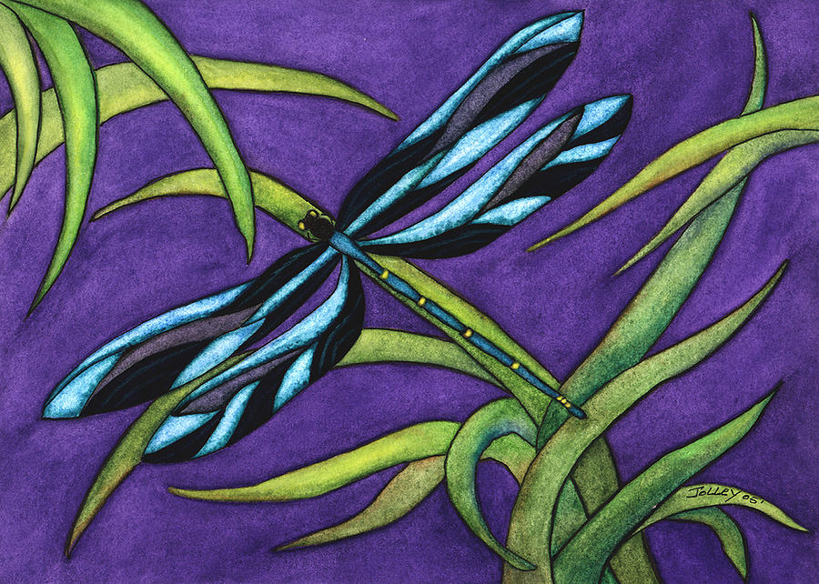 Dragonfly Painting by Stephanie Jolley - Fine Art America