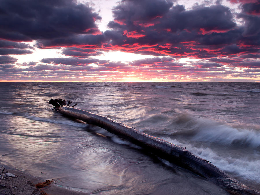 Drama Over Lake Erie #1 Photograph by At Lands End Photography