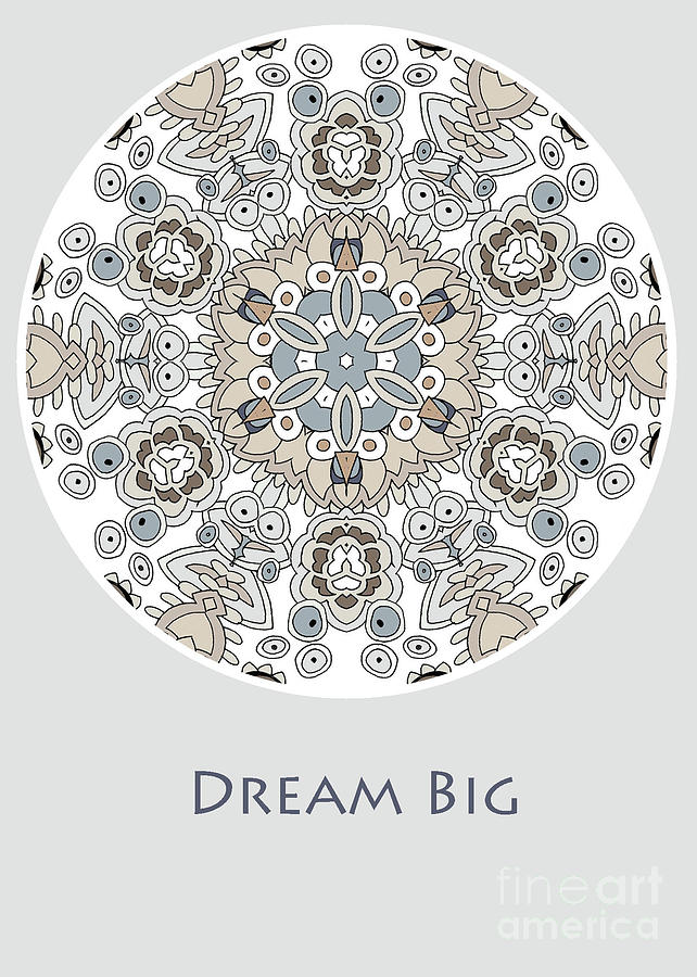 Inspirational Mixed Media - Dream big #1 by Pam Vale