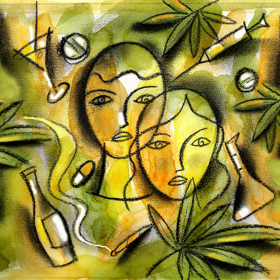 Drugs #2 Painting by Leon Zernitsky