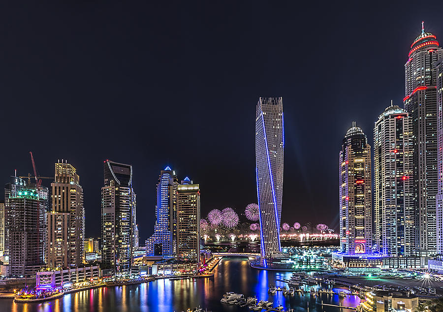 Vinayan Photograph - Dubai Marina by Vinaya Mohan Vinayan Photograph - Dubai Marina by Vinaya Mohan