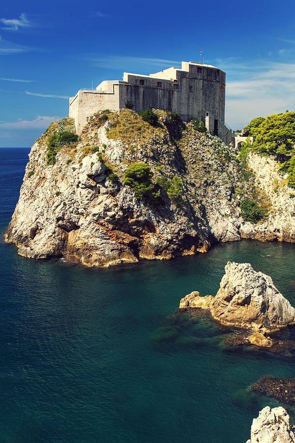 Architecture Photograph - Dubrovnik Kings Landing fortress #1 by Sandra Rugina