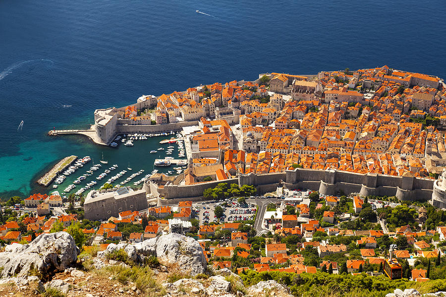 Dubrovnik old town from above Photograph by Sandra Rugina | Fine Art ...