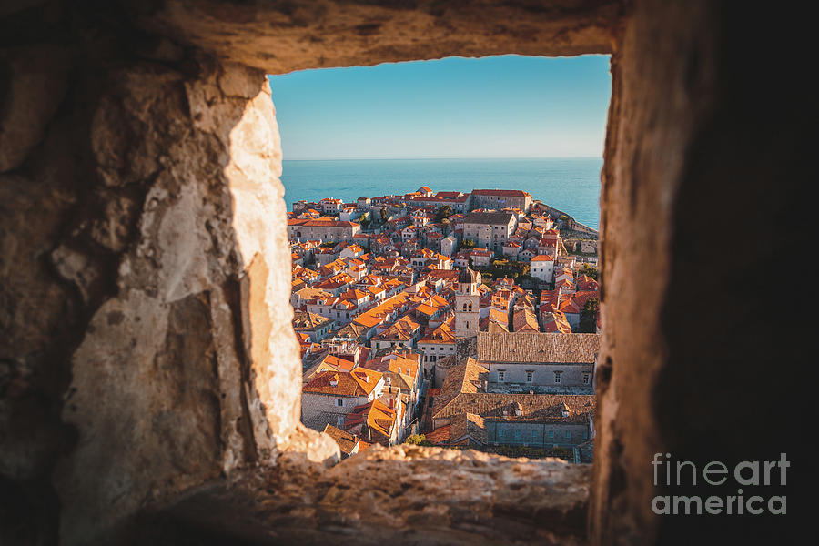 Architecture Photograph - Dubrovnik Sunset #1 by JR Photography