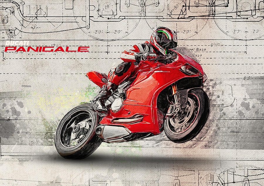 Transportation Digital Art - Ducati Panigale #1 by Yurdaer Bes