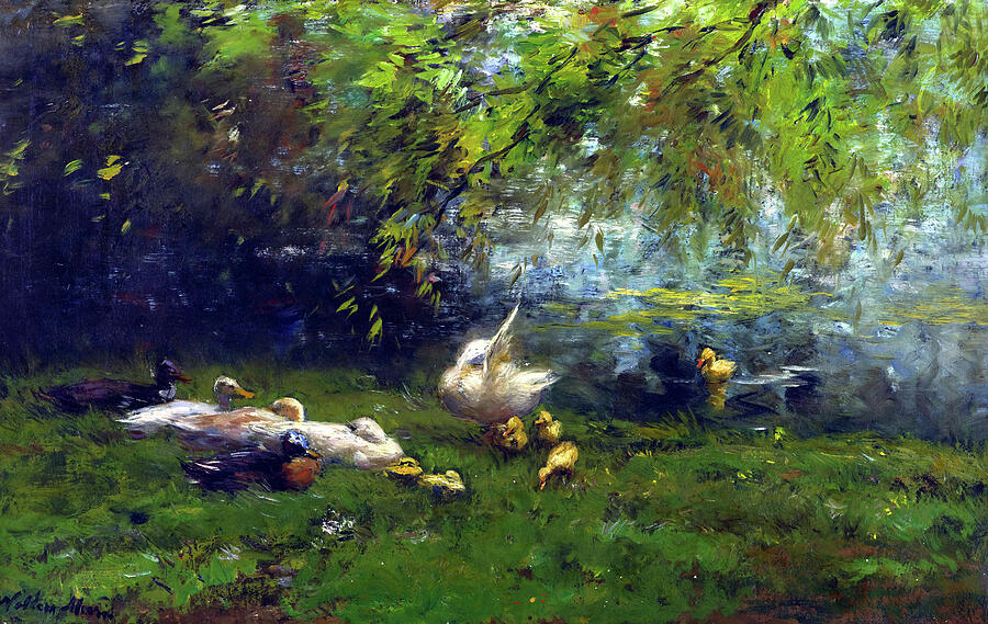 Duck heaven  #3 Painting by Willem Maris