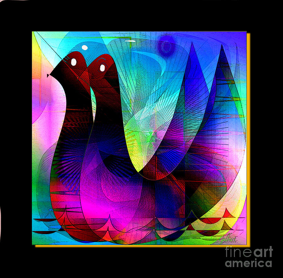 Ducks #2 Digital Art by Iris Gelbart