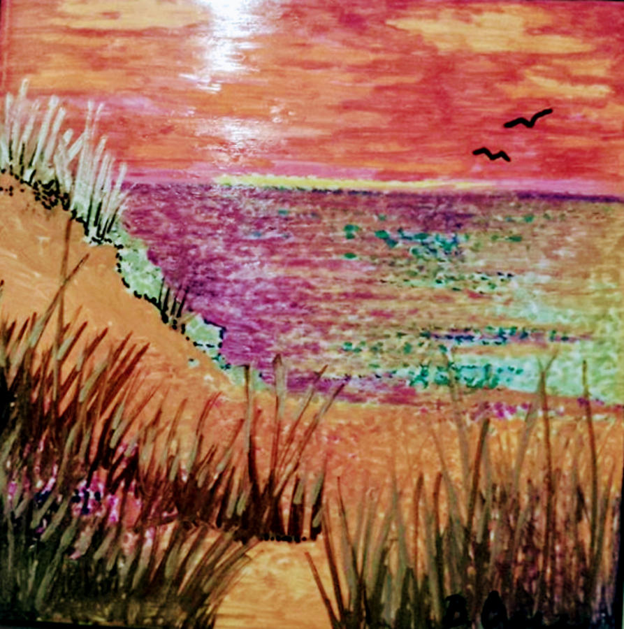 Dune Dreaming Painting by Betsy Carlson Cross