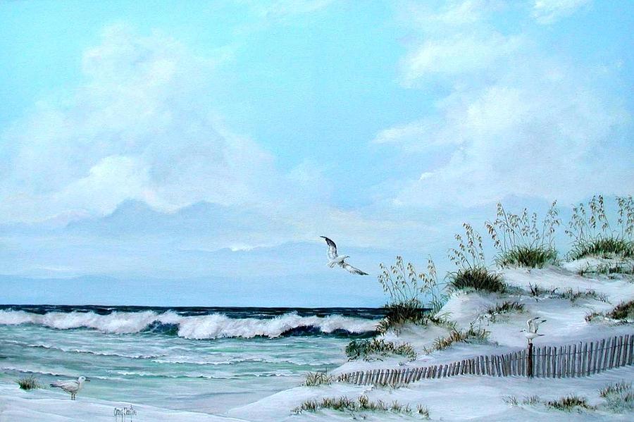 Dune Fence #2 Painting by Gary Partin
