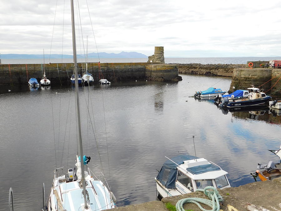 Dunure Harbour #1 Photograph by Brian McKechnie - Pixels