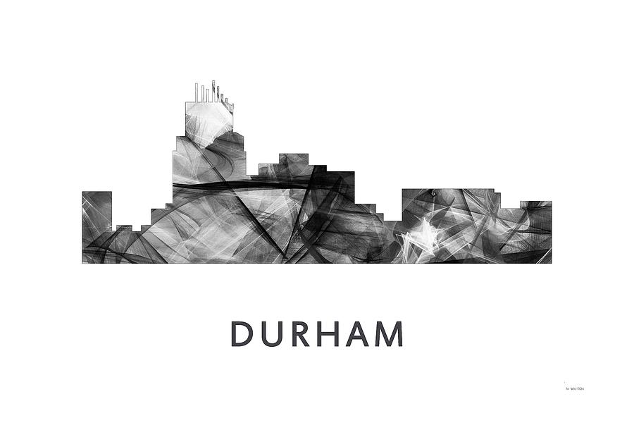 Durham North Carolina Skyline #1 Digital Art by Marlene Watson