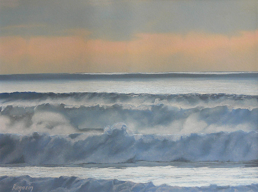 Sunset Pastel - Dusk at High Tide #1 by Harvey Rogosin