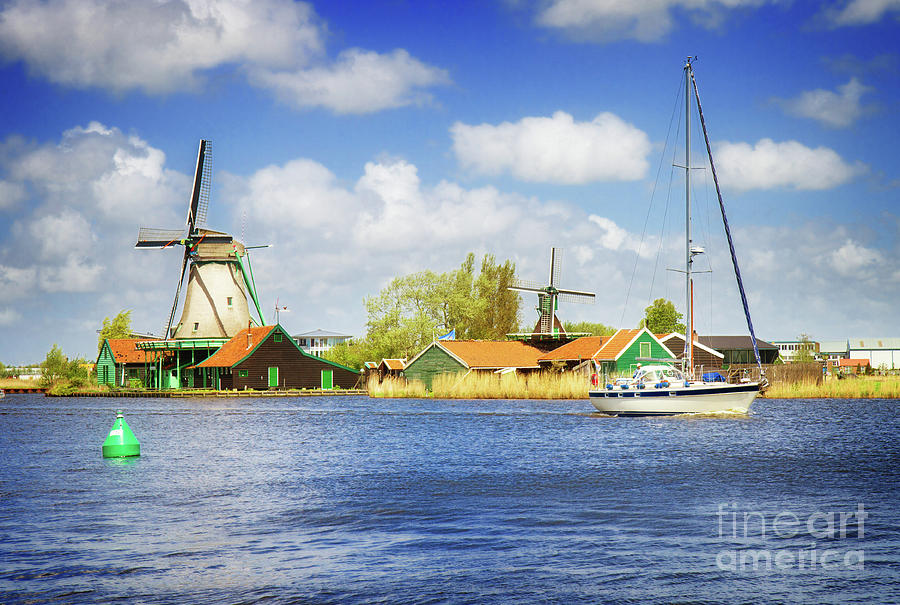 Dutch Windmills over Zaan River #2 Photograph by Anastasy Yarmolovich