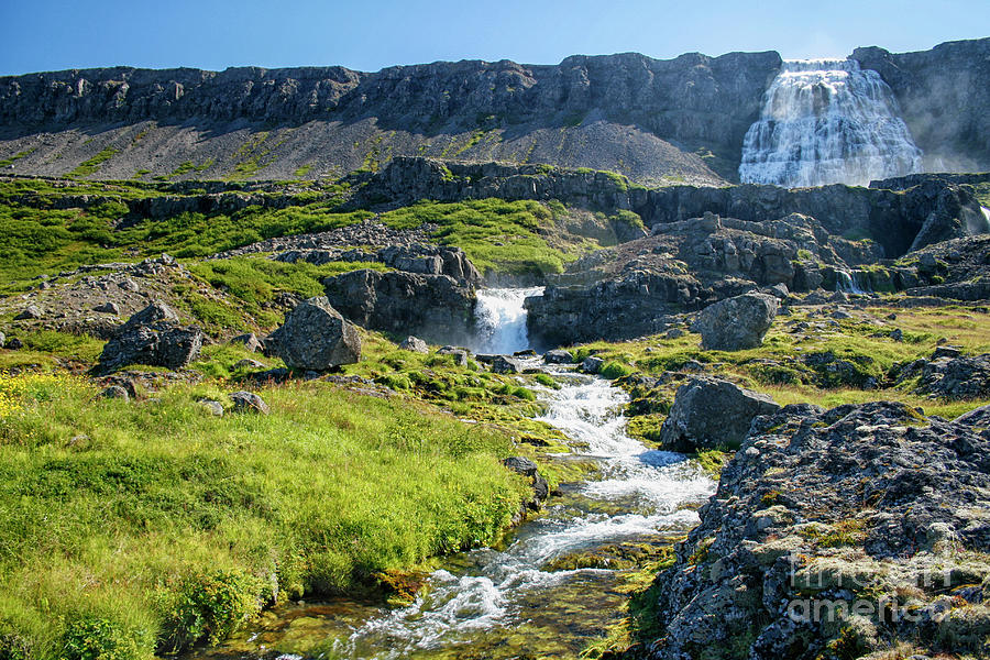 Lovely Dynjandi waterfall in Iceland Photograph by Patricia Hofmeester