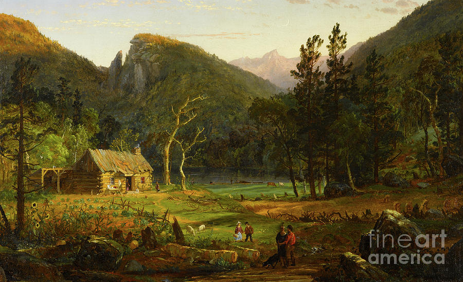 Eagle Cliff, Franconia Notch, New Hampshire Painting by Jasper Francis Cropsey