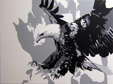 Eagle Painting by Michael James Toomy Eagle Painting by Michael James Toomy