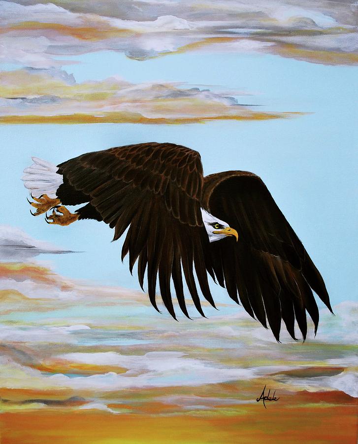 Eagle Painting - Eagle Stealth #1 by Adele Moscaritolo