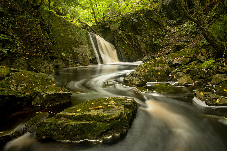 Early Autumn Waterfall #1 Photograph by Irwin Barrett