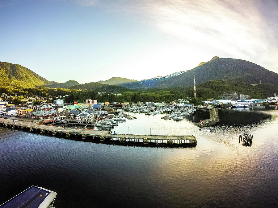 Early Morning In Ketchikan Alaska Port #1 Photograph by Alex Grichenko