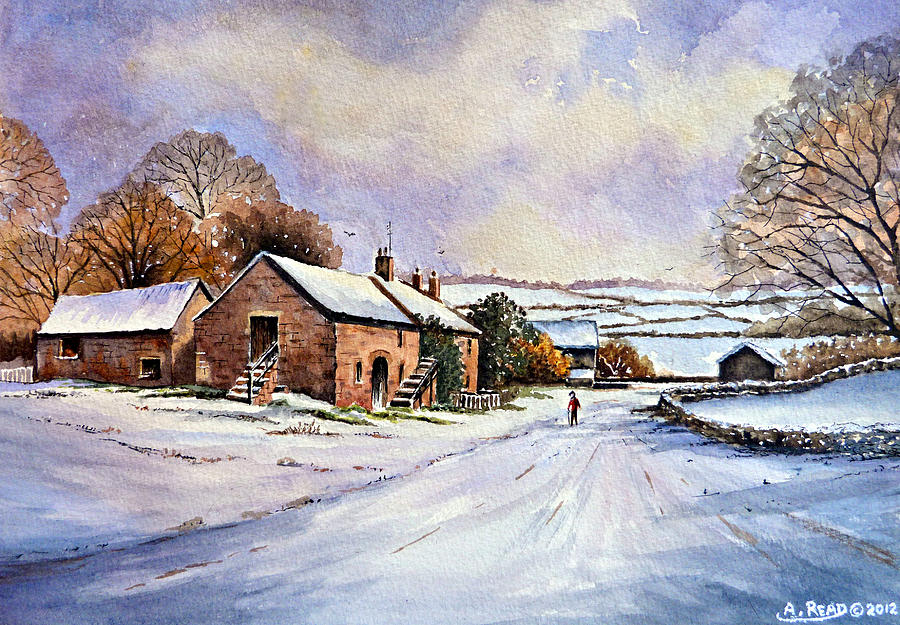 Early Morning Snow Painting by Andrew Read