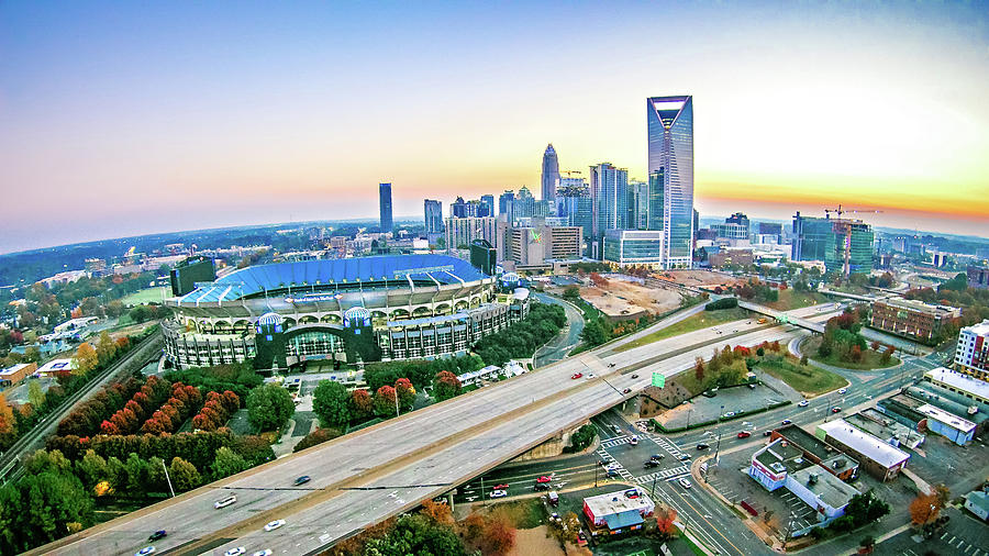 Early Morning Sunrise Over Charlotte Nc #1 Photograph by Alex Grichenko
