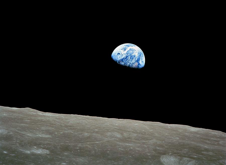Earthrise #1 Painting by Celestial Images