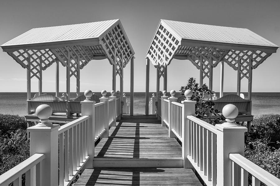 Beach Photograph - East Ruskin Beach Pavilion #1 by Gary Oliver