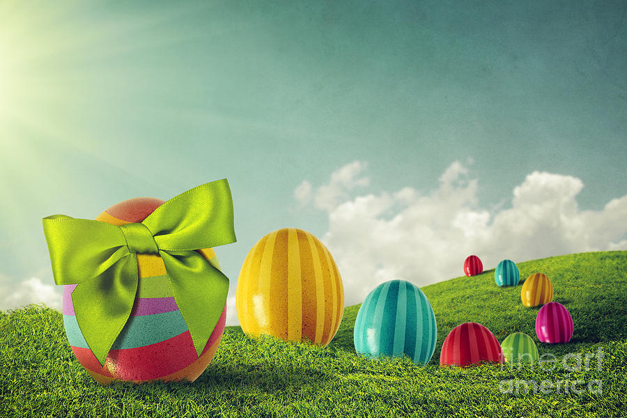 Easter Photograph - Easter Eggs #1 by Carlos Caetano