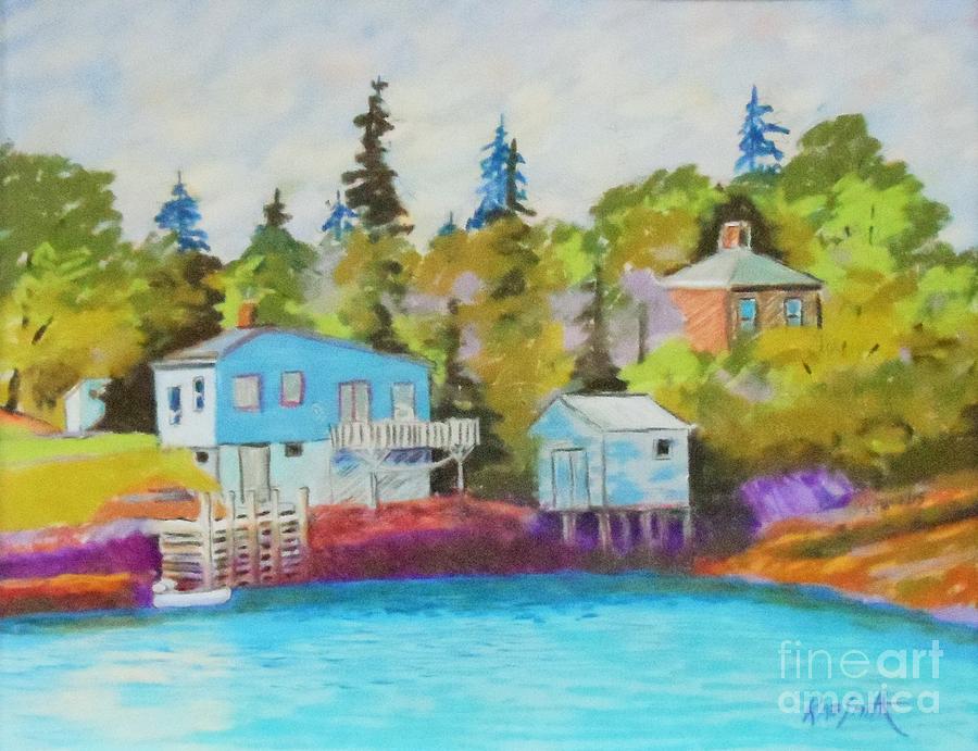 Eastern Points Fish Store #1 Pastel by Rae  Smith