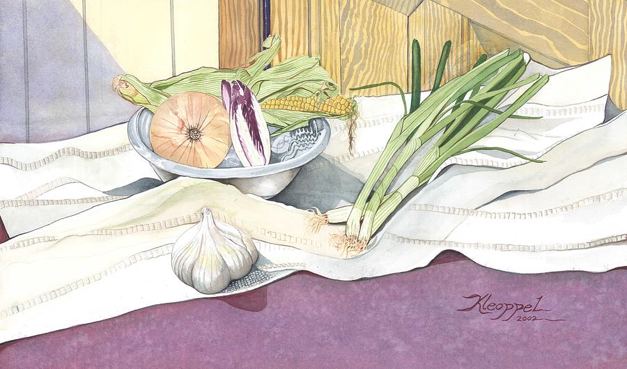 Still Life Painting - Eat What is Good #1 by Christine Belt